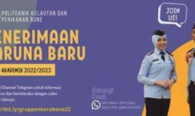 Segera Dibuka, Penerimaan taruna baru Politeknik KP Bone
