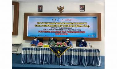 Pelatihan Manager Pengendali Mutu Cara Pembenihan Ikan (MPM-CPIB)
